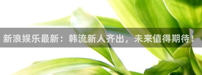 jjb竞技宝app网站：新浪娱乐最新：韩流新人齐出，未来值得期待！
